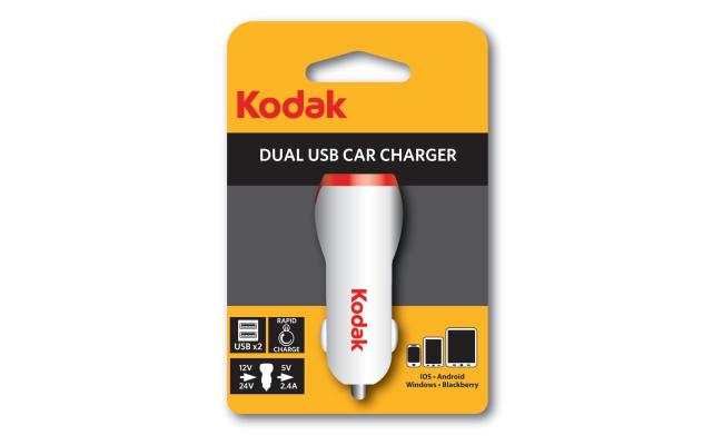 Kodak Dual USB Car Charger USBX2 Fast